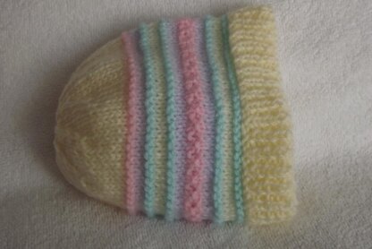 Fun Stripe baby beanie hat