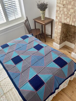 Windmill Patchwork Afghan