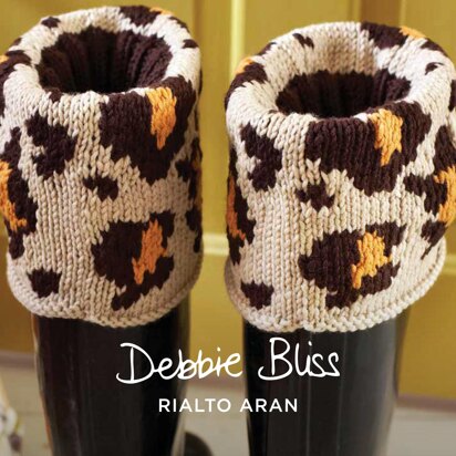 Wellington Socks - Knitting Pattern in Debbie Bliss Rialto Aran by Debbie Bliss - Downloadable PDF - knitting pattern