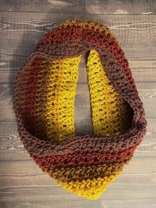 Autumn Stripes Cowl