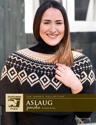 Aslaug Poncho in Juniper Moon Farm Dromedary - J72-01 - Downloadable PDF