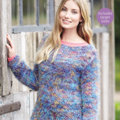 Woman's Wide Neck Sweater in Sirdar Wild - 8103 - Downloadable PDF