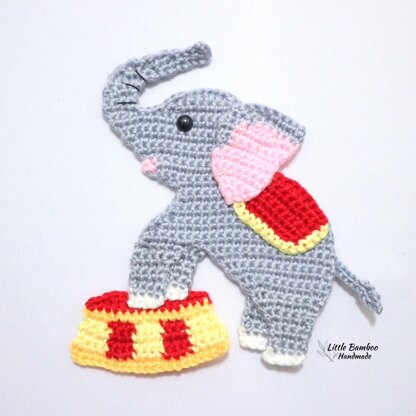 Circus Elephant Applique