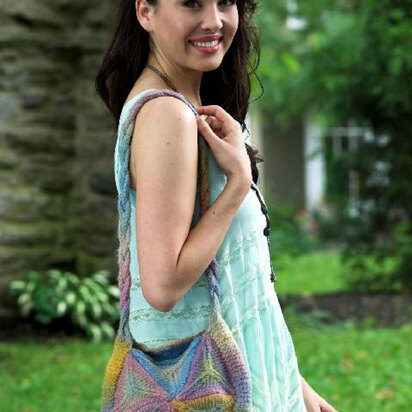 Hexagon Felted Bag in Plymouth Gina - F506 - knitting pattern