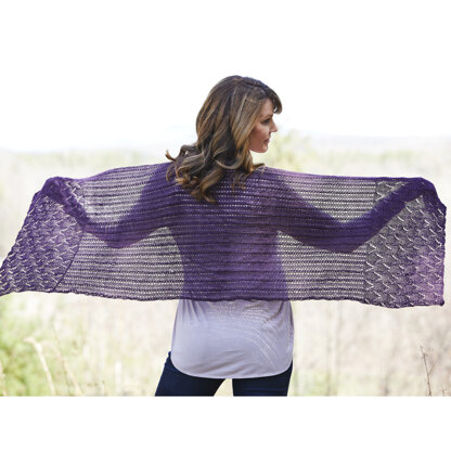 847 Sugar Cone Shawl - Knitting Pattern for Women in Valley Yarns 2/14 Alpaca Silk