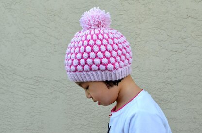 Shaded Bobble Stitch Hat