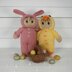 Easter Bunny and Chick Dolls