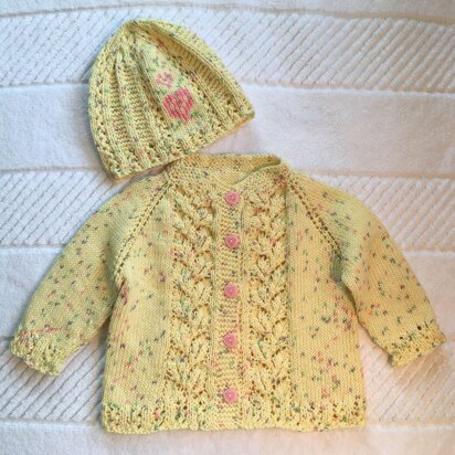 Prairie Sunshine baby set - knitting pattern