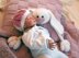 Pink Baby Bunny Toy Blanket