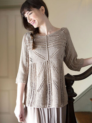 Zircon Lace Pullover in Berroco Fuji Aran