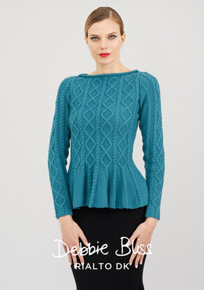 Manon Jumper - Knitting Pattern For Women in Debbie Bliss Rialto DK