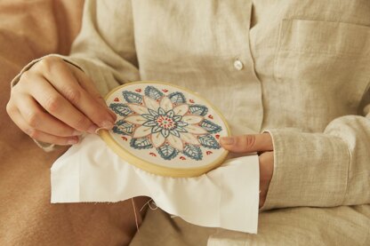 DMC Mindful Making: The Mindful Mandala Printed Embroidery Kit 