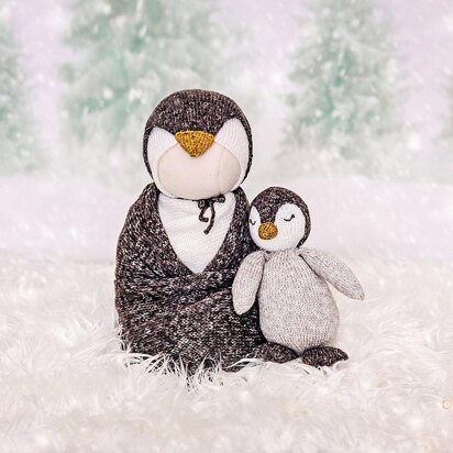 Penguin Knit Buddy & Bonus Newborn Outfit