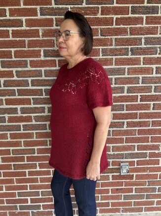 Red Hibiscus tunic #2
