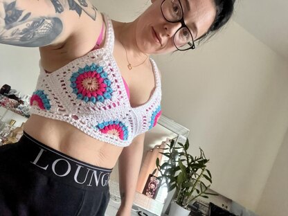 Summer sunburst crop bralette