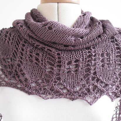 Mulberry haze shawl