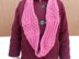 Ribbed Raspberries Infinity Scarf