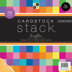 American Crafts DCWV Single-Sided Cardstock Stack 12"X12" 58/Pkg - Brights White Core, 29 Solid Colors/2ea