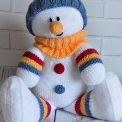 Snowman Softie - knitting pattern