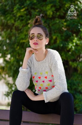 Springtime Neon Tulip Jumper