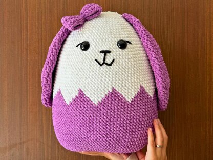 Easter Crochet: Bunny Egg Pillow Amigurumi