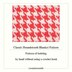 Classic Houndstooth Blanket Pattern