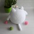 White fat cat "Snowball" toy