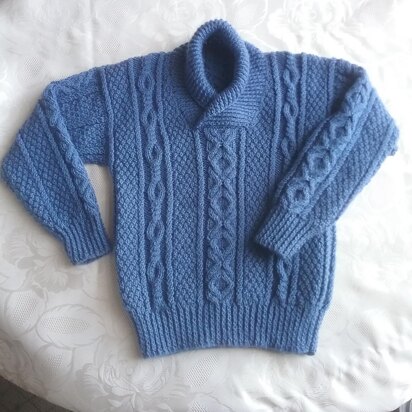 Shawl collar jumper