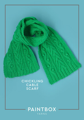 Paintbox Yarns Chickling Cable Scarf PDF (Free)