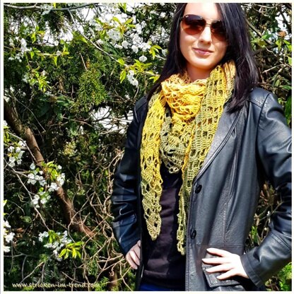Crochet Triangle Shawl BioTronik #2