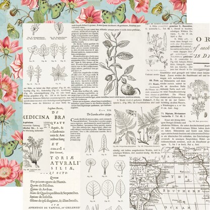 Simple Stories Simple Vintage Botanicals Double-Sided Cardstock 12"X12" 25/Pkg - Beautiful Day