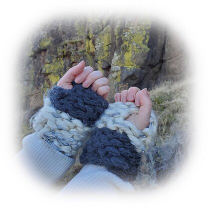 Wednesday Adams Mitts and Headband