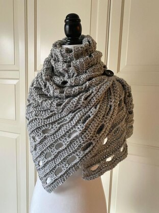 Easy Scarf Pattern: Easy-Drapey One-Rectangle Cowl-Scarf