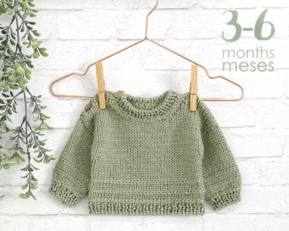 3-6 months - PURE knitted sweater