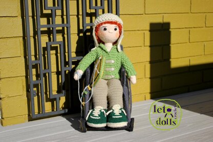 Crochet doll pattern, Amigurumi doll pattern, Medium doll, 18"/46cm, Jesse