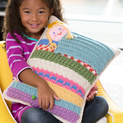 Princess and the Pea Pillow in Red Heart Super Saver Economy Solids - LW4562 - Downloadable PDF