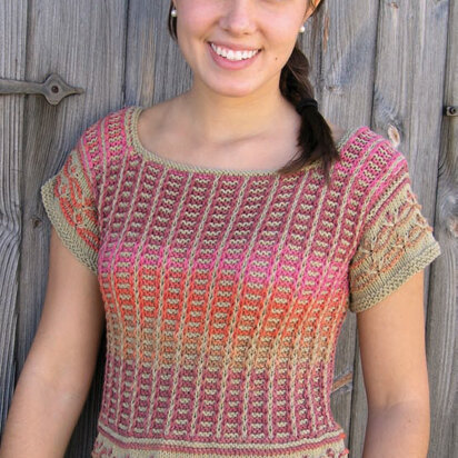 Aztec Tee in Knit One Crochet Too Dungarease - 1902 - Downloadable PDF