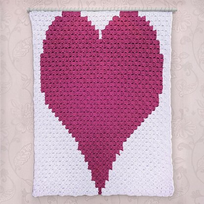 C2C - Big Heart - Corner to Corner Blanket