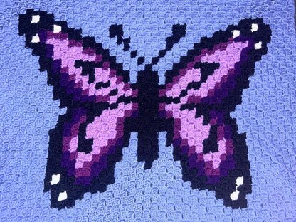 Butterfly Dreams C2C Baby Blanket