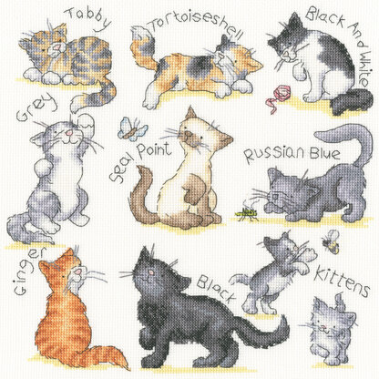 Bothy Threads Meow! Cross Stitch Kit