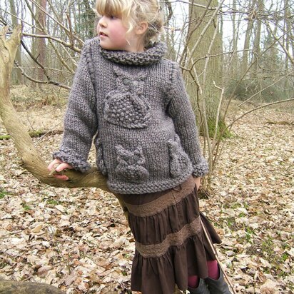 Child/Adult Brown Owl Sweater