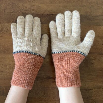 Terra cotta gloves