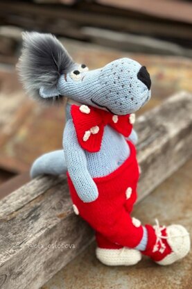 Wolf knitting pattern