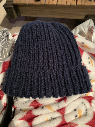 Ribbed Hat Pattern On Straight Needles