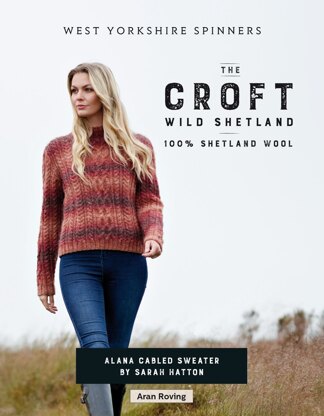 Alana Sweater in West Yorkshire Spinners The Croft Wild Shetland - WYS0019 - Downloadable PDF