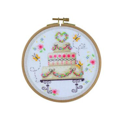 Creative World of Crafts Wedding Delights Cross Stitch Kit (15.5cm)