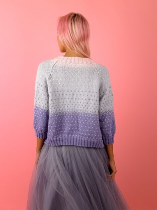 Confetti Cardigan - Free Knitting Pattern in Paintbox Yarns Wool Mix Aran