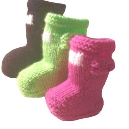 Festival style baby wellies