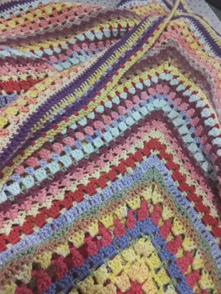 Scrap Yarn Baby Blanket