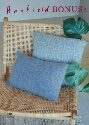 Cushion Covers in Hayfield Bonus DK - 10254 - Downloadable PDF